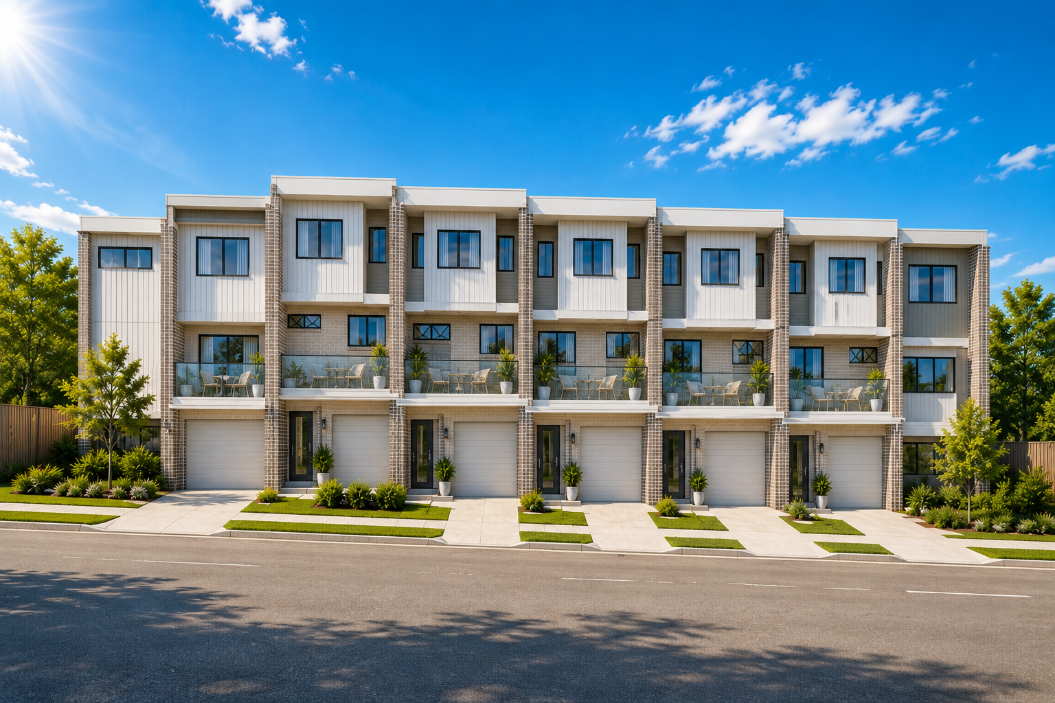 Kallangur townhouse development exterior